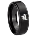 thumbnail image 1 of Maximal 8MM Step Edge Brush Black Tungsten Promised Ring, 1 of 2