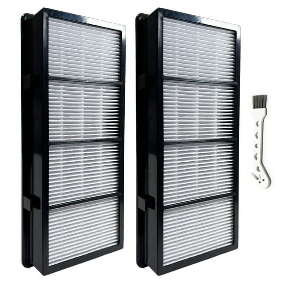 MaximalPower 2 Pack HEPA Type C Replacement Filters for Honeywell HEPA Clean HRF-C2 Air Purifiers 16200 and HHT Models (2 Per Pack & Small Cleaning Brush)