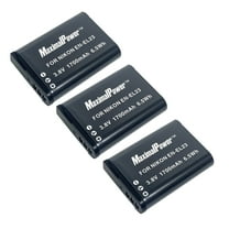 MaximalPower 3 Pack Replacement Rechargeable ENEL23 EN-EL23 Battery for Nikon Coolpix B700, P900, P600, P610, S810c Digital Camera