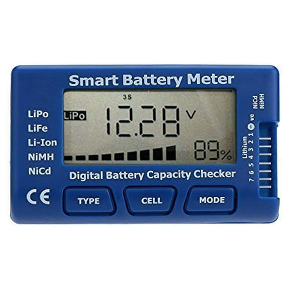 MaximalPower 5-in-1 Battery Meter, Intelligent Cell Meter Digital Battery Checker Battery Balancer for LiPo / LiFePO4 / Li-ion/NiCd/NiMH Battery Packs