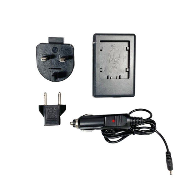 MaximalPower Battery Charger Plug for Panasonic VW-VBG130 VW-VBG260 with USB 5V Output Port. an European AC Adapter and car Charger are Included Replacement Battery Charger for Home and Car