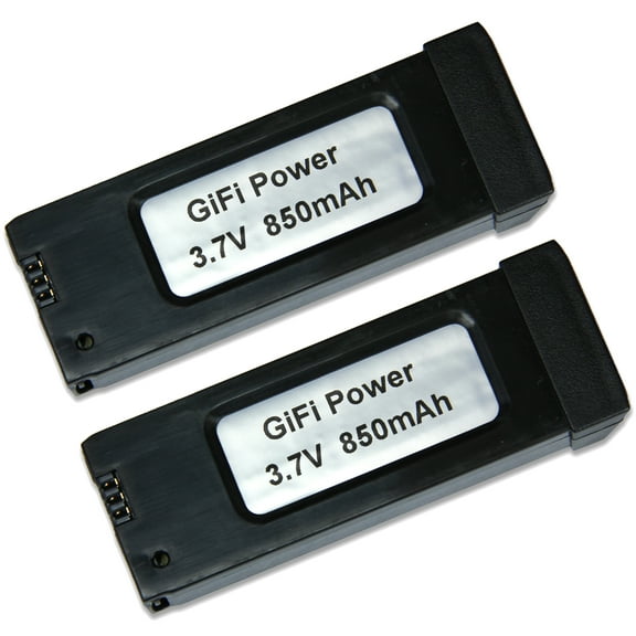 MaximalPower GiFi Power® 3.7V 850mAh Battery for Eachine E58 Quadcopter Drone (2 Pack)