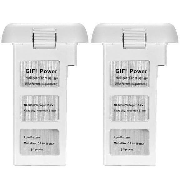 MaximalPower Gifi Power Drone Battery Replacement 4980mAh for DJI Phantom 3 SE Professional Li-Po Battery (4980mAh - 2 Pack)