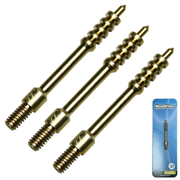 MaximalPower Gun Cleaning Jag .22/.223 Caliber 8-32 Thread Brass 6460-22 Brush (3 Pack)