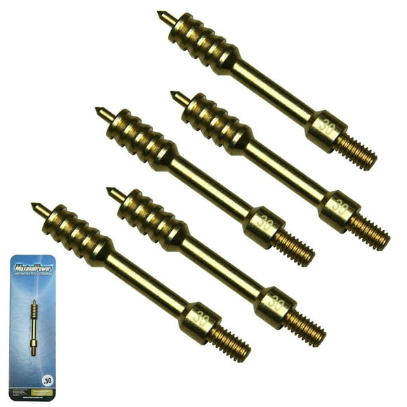 MaximalPower Gun Cleaning Jag .30/.308 Caliber 8-32 Thread Brass 6460-30 Brush (5 Pack)