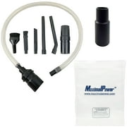 MaximalPower Mini/Micro Vacuum Attachment Tools 9-PC Cleaning & Detailing Kit with Extra Adapter for Select Vacuum Models
