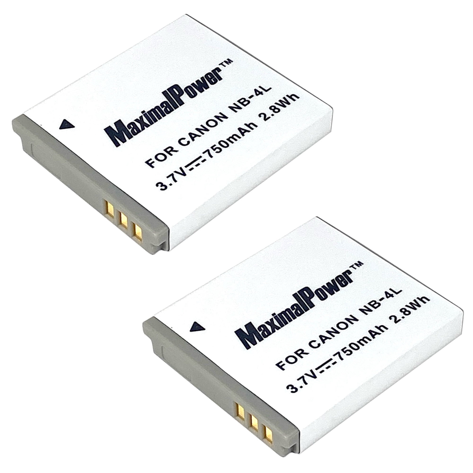 2x Battery replaces Canon NB-4L - 800mAh, 3.7V, Li-Ion 888301895