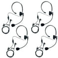 thumbnail image 1 of MaximalPower Overhead Headset with Boom Mic PTT VOX Microphone Walkie Talkie Earpiece for Motorola CP200 CP200D CLS1410 RDM2070D RDV5100 Two Way Radio (4 Pack), 1 of 6