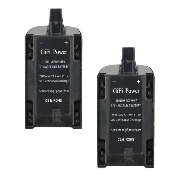 MaximalPower Parrot Bebop 3.0 2500mAh 27.7Wh 11.1V Li-Po Rechargeable Battery (2 Pack)