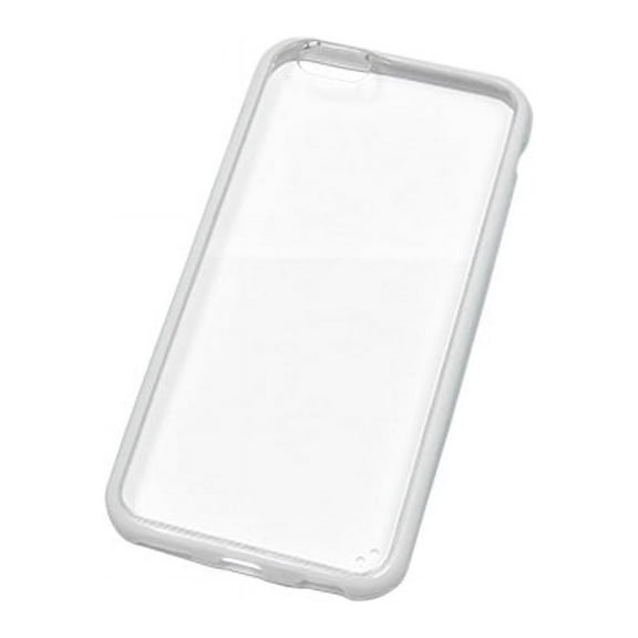 MaximalPower Phone 6 PC/TPU Back Plastic Shell Hard Case Bumper Shell - Retail Packaging - White