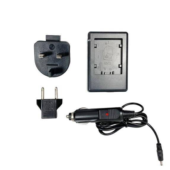 MaximalPower Battery Charger Plug for Panasonic VW-VBG130 VW-VBG260 with USB 5V Output Port. an European AC Adapter and car Charger are Included Replacement Battery Charger for Home and Car