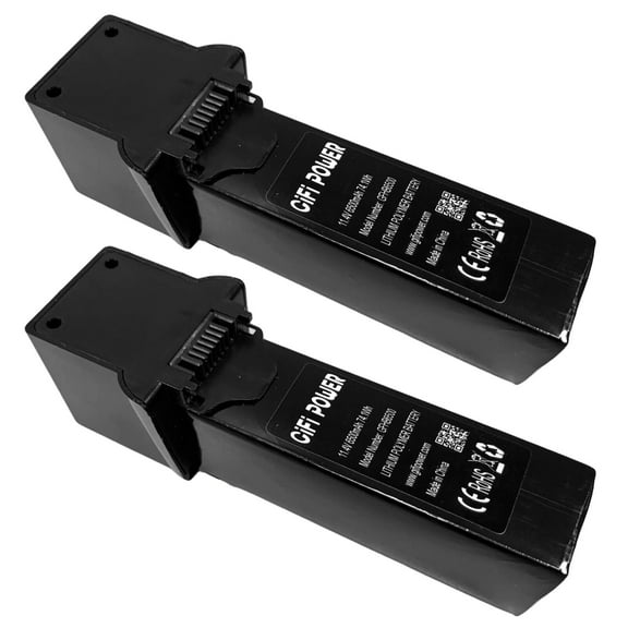 MaximalPower Rechargeable 11.4V 6500mAh Drone Battery Lipo Replacement for Hubsan Zino H117S (2 Pack)