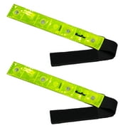 MaximalPower Reflective ARMBANDS with Blinking LED Night Lights for Roadside, Cycling, Cross Training, Night Running, Hiking, Camping, Snowboarding, Raves and Concerts Pack of 2