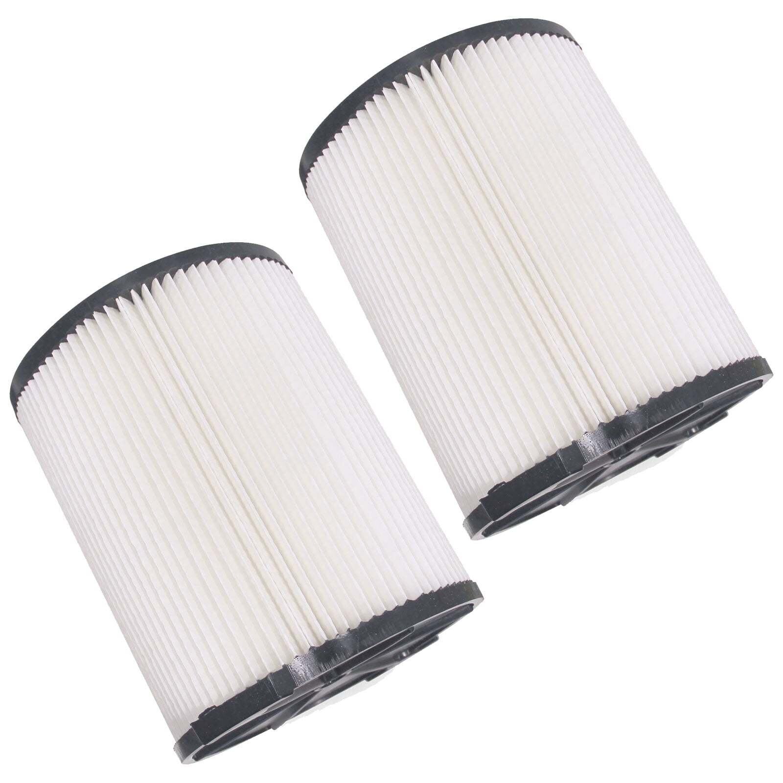 2 Pack White Reusable Wet/Dry Vacuum Filters