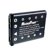 بطارية كاميرا بديلة MaximalPower متوافقة مع Olympus Li-42B Li-40B Li42B Li40B FE-230 Fuji NP-45 NP-45A Kodak KLIC-7006 EN-EL10 Pentax D-Li63 عبوة واحدة