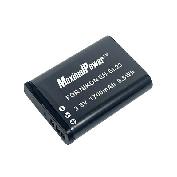 MaximalPower Replacement EN-EL23 ENEL23 Battery for Nikon Coolpix B700, P900, P600, P610, S810c Digital Camera, 1 Pack