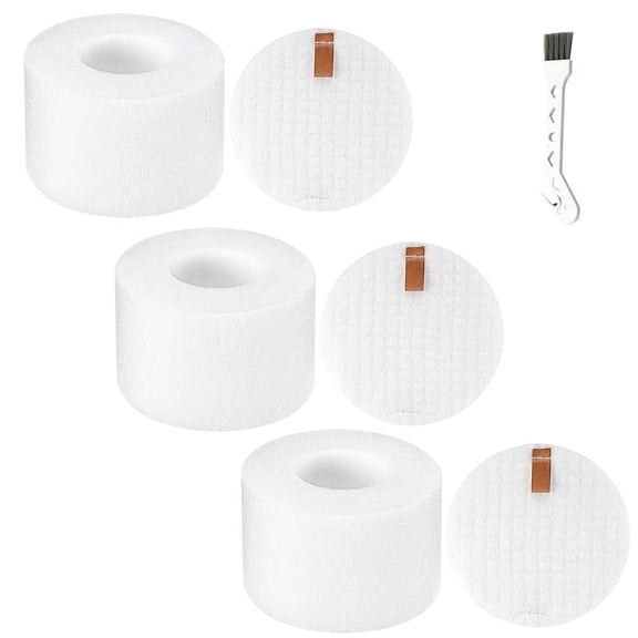 MaximalPower Replacement Foam & Felt Filter Kit for Shark Rotator NV600 NV601 NV611 NV770 NV771 UV700 ZU701 Vacuum Cleaners. Compare to part # XFF600 & XHF600 (3x Filter+brush)