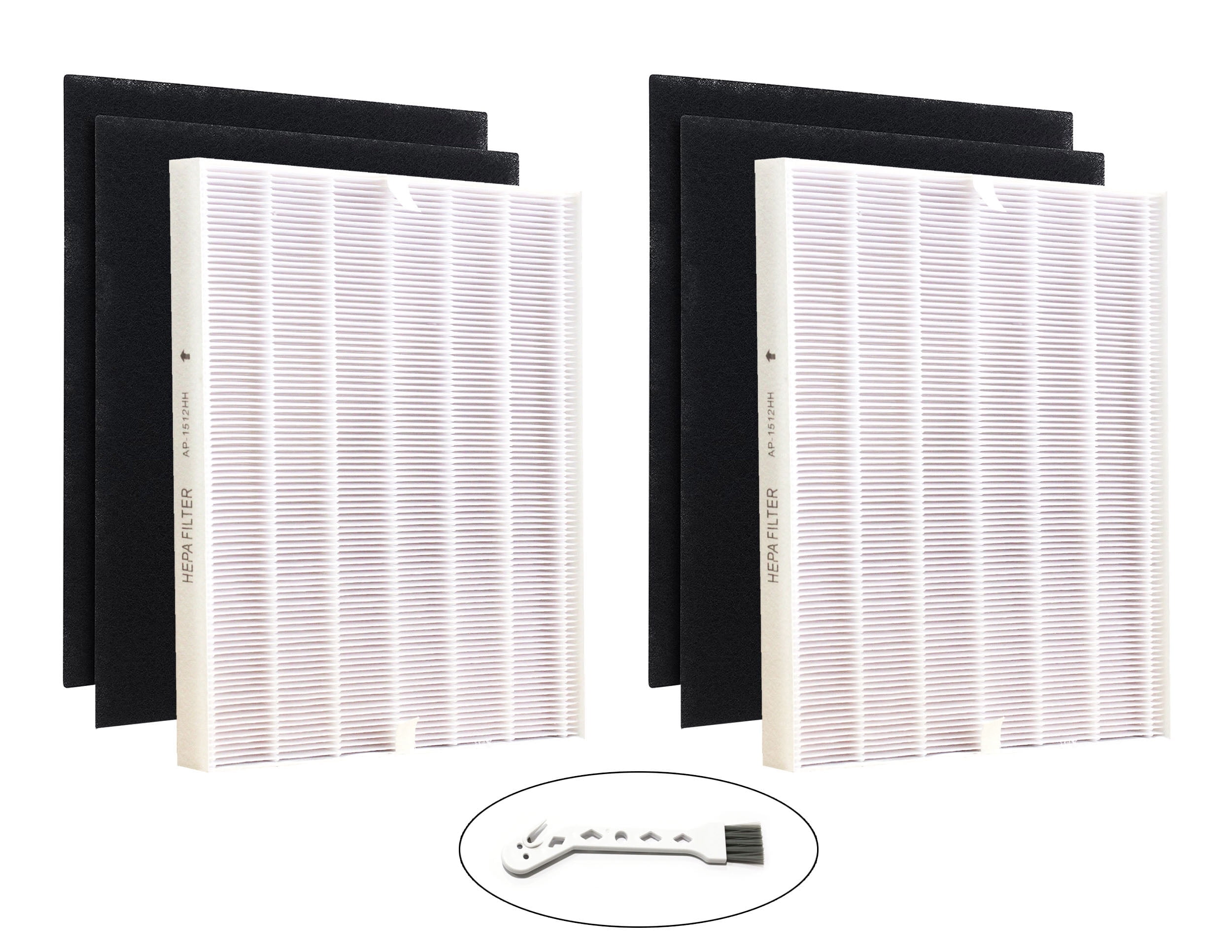 MaximalPower Replacement HEPA Filter for Coway AP 1512HH & AP 1512HH-FP Air Purifiers (2 Sets & Brush)