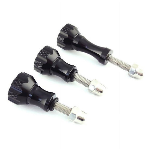 MaximalPower Replacement Thumbscrew for GoPro Session,Hero 9, (2018), Hero 8/7/6/5/4/3+/3/2/1,  and Other Action Cameras (3pcs, Black)