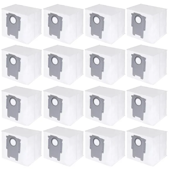 MaximalPower Replacement Vacuum Bags Compatible with Roborock S8+, S8 Pro Ultra, S7 MaxV Ultra, S7 Max Ultra, S7 Pro Ultra, Q7, Q7+, Q7 Max, Q7 Max+, Q8 Max+, Q5, Q5+, Q5 Pro+ Robot Vacuum - 16 Pack