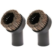 MaximalPower Round Vacuum Cleaner Attachment Dusting Brush Tool Replacement 1.25" 1-1/4" 32mm 2 Pack