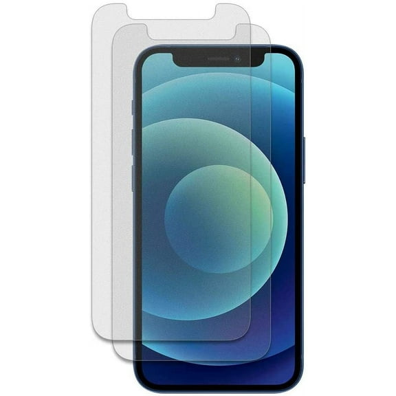 MaximalPower Screen Protector for iPhone 12/12 Pro/12 mini/12 Pro Max | 2-Pack Glass Film Tempered Glass Screen for Impact Protection, Scratch Resistant, Fingerprint Resistant (For iPhone 12/12 Pro)