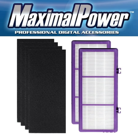 MaximalPower 2 True HEPA + 4 Pre Filter Compatible With Holmes AER1 Allergen Remover Filter, Replacement Parts # HAPF300AH-U4R , HAP242-NUC, Compatible with Holmes AER1 HAPF300/HAPF30 (D Filter)