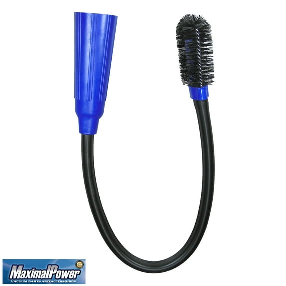 MaximalPower Universal Flexible Long Reach Crevice Tool with Fixed Brush Head for Vacuum Attachment fit 1.1"-1.5" Diameter Hose (28-38mm) for Home, Dryer, Office, Indoor Cleaning