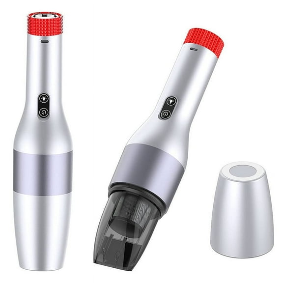 MaximalPower V10 Car Vacuum Cleaner Cordless Rechargeable with Brighter Emergency Light Flash Light Double Layer Filter Powerful Cyclonic Suction - for Home Office and Car Cleaning