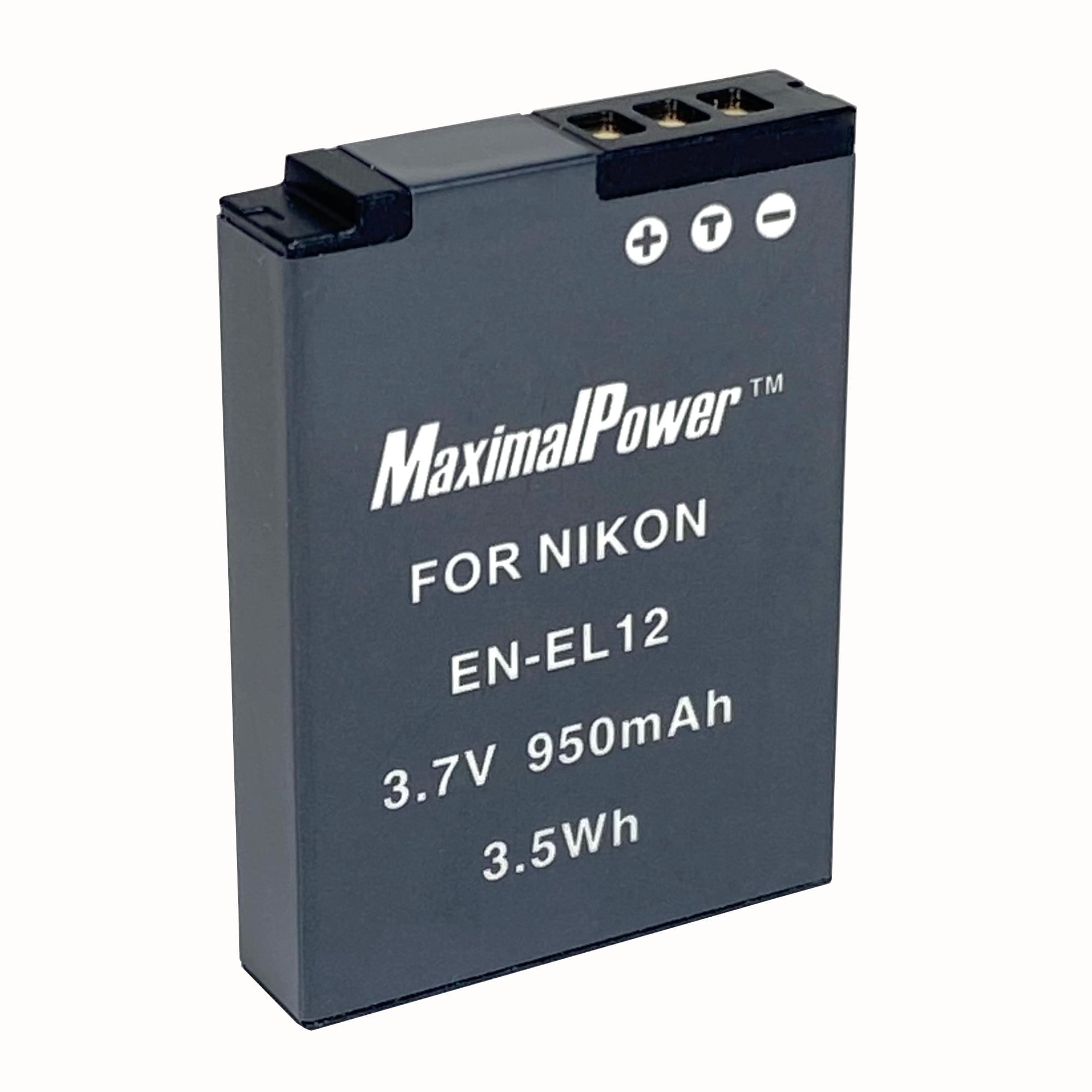 MaximalPower for Nikon EN-EL12 Battery fit Nikon Coolpix AW110