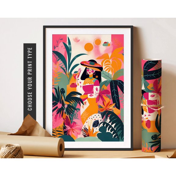 Maximalist Ethnic Eclectic Cultural Maximalism Art Modern Colorful Unposter Decorative Wall Art Poster , Poster Print Only