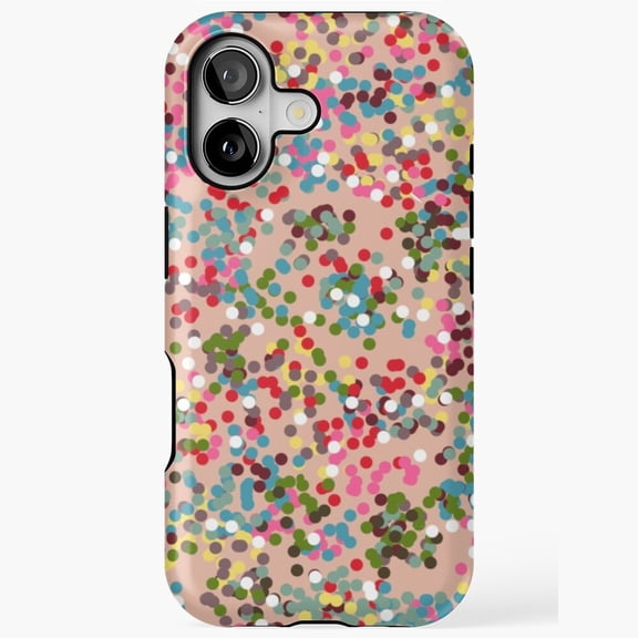 Maximalist Holiday Confetti Festive Pattern iPhone 11 12 13 14 15 16 17 Pro Max Case