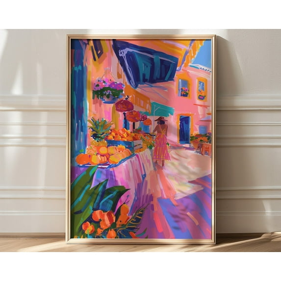 Maximalist Wall Art, Danish Pastel Wall Art Prints, Flower Market Poster, Matisse Floral Print, Maximalist Art, Tropical Decor, Matisse, 24x36 UNFRAMED