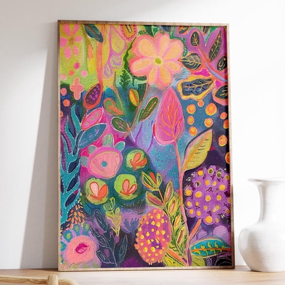 Maximalist Wall Art Eclectic Wall Art Abstract Wall Art Colourful Wall Art Trendy Wall Art Modern Wall Decor