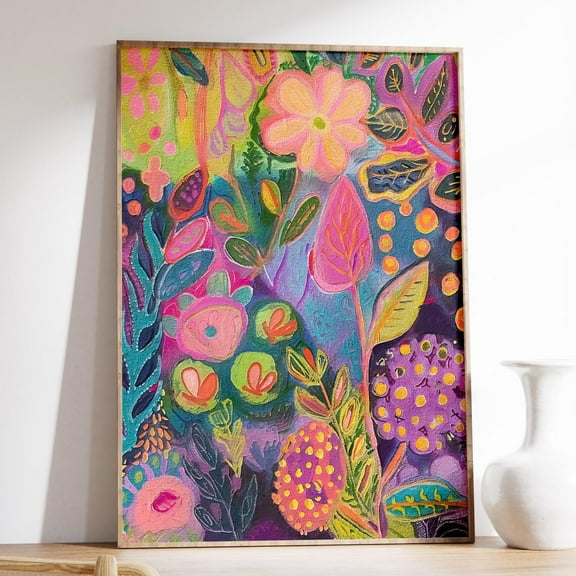Maximalist Wall Art, Eclectic Wall Art, Abstract Wall Art, Colourful Wall Art, Trendy Wall Art, Wall Art, Modern Wall Decor, 8x12 UNFRAMED