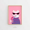 thumbnail image 1 of Maximalist Wall Art, Eclectic Wall Art, Feminist Wall Decor, Colorful Poster, Trendy Cat, . Wall Art, Modern Wall Decor, 8x12 UNFRAMED, 1 of 2