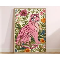 Maximalist Wall Art, Eclectic Wall Art, Feminist Wall Decor, Colorful Poster, Trendy Tiger Poster, . Wall Art, Modern Wall Decor, 8x12 UNFRAMED