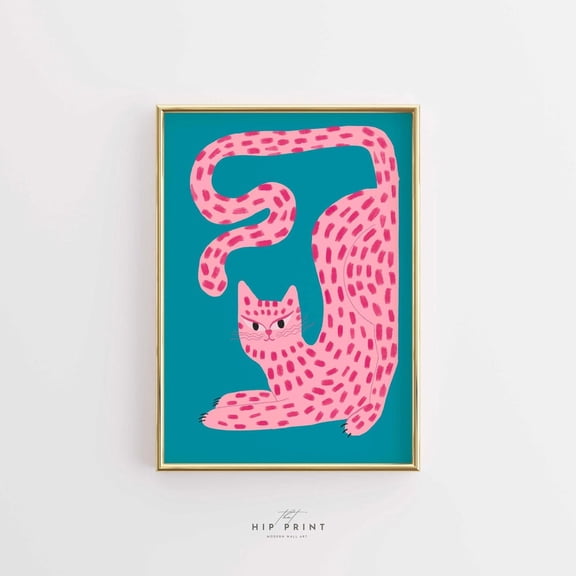 Maximalist Wall Art, Eclectic Wall Art, Feminist Wall Decor, Wall Art, Colorful Poster, Trendy Tiger, . UNFRAMED PAPER POSTER, Home Decor, Vintage Gift, Living Room Dercor