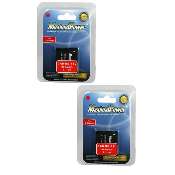Maximalpower for Canon NB-11L, NB-11LH Battery, Fits Canon PowerShot A2300 IS, A2400 IS, A2500, A2600, A3400 IS, A3500 IS, A4000 IS, ELPH 110 HS, ELPH 115 HS