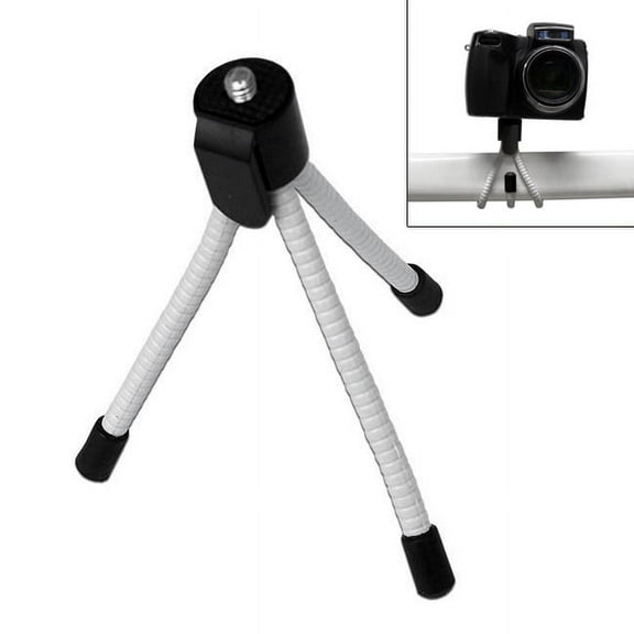 Maximalpower Mini Tripod Stand for Digital Camera Kodak Flip Video Canon Sony Camcorder for Photography Selfie (Grey+Black)