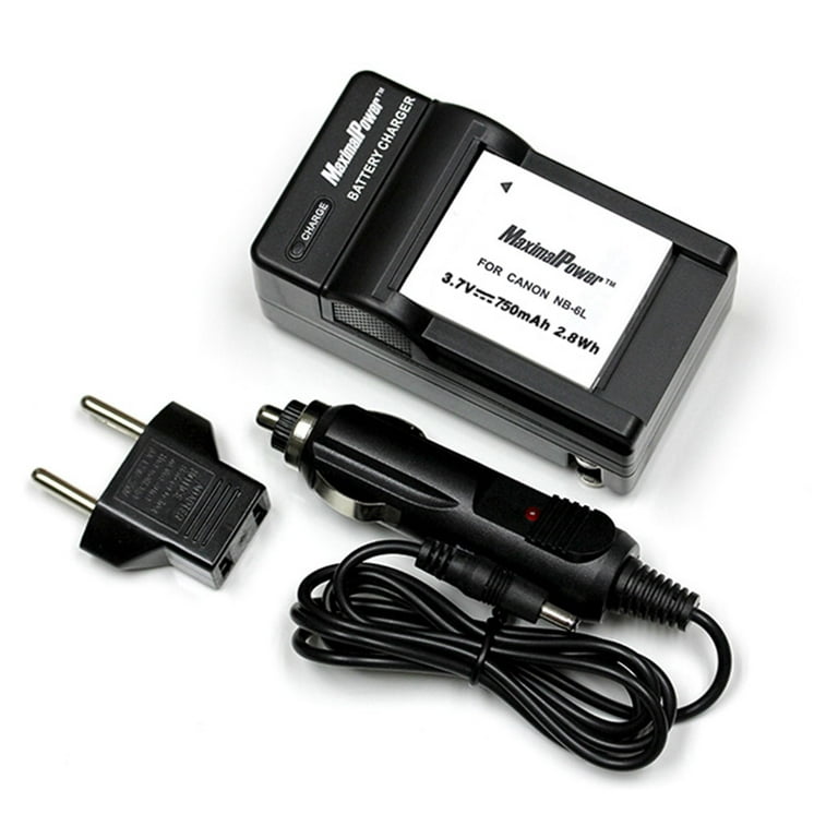 Maximalpower NB6L NB-6LH Battery and Charger for Canon Canon