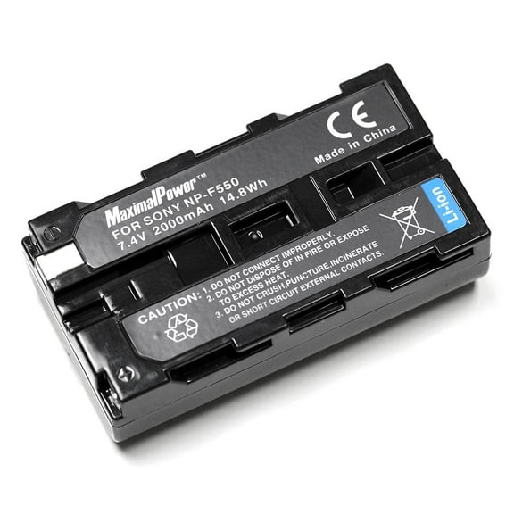Maximalpower NP-F550 Battery for Sony NP F970, F750, F770, F960, F550, F530, F330, F570 (1 Pack)