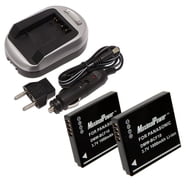 Panasonic DMW-BLE9, DMW-BLG10 Battery (2-Pack) and Dual Charger by Was – Wasabi Power