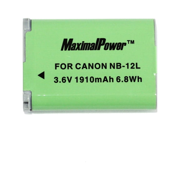 Maximalpower for Canon NB-12L Battery, Fits Canon PowerShot G1 X Mark II, N100, VIXIA Mini X (1 Pack)