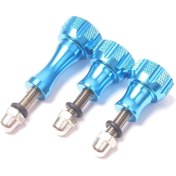 Maximalpower for GoPro Thumbscrew fit GoPro Session,Hero 9, (2018),Hero 8/7/6/5/4/3+/3/2/1 and Other Action Cameras (3pcs, Blue)