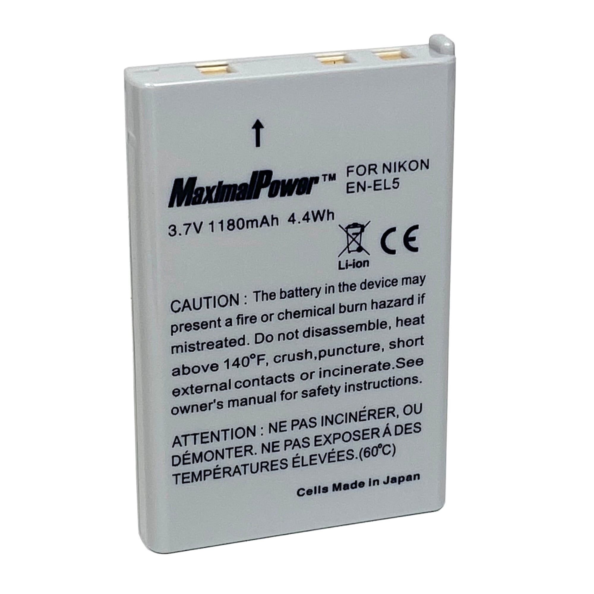 MaximalPower Nikon EN-EL5 Rechargeable Battery for Coolpix Cameras