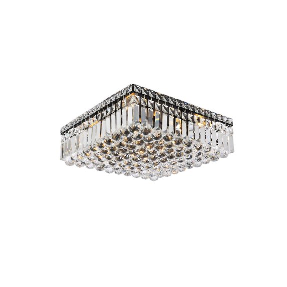 Maxime 16 inch black flush mount