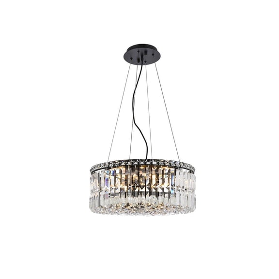 Maxime 20 inch black chandelier