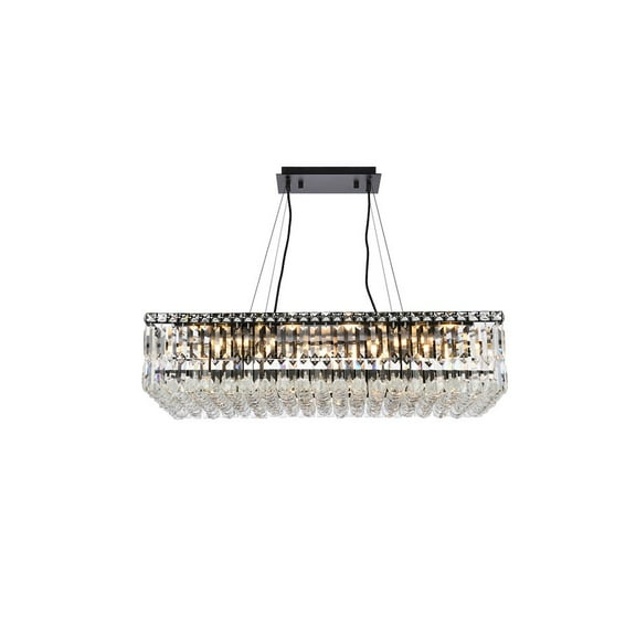 Maxime 32 inch black chandelier