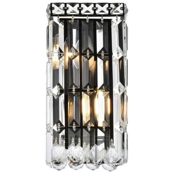 Maxime 6 inch black wall sconce